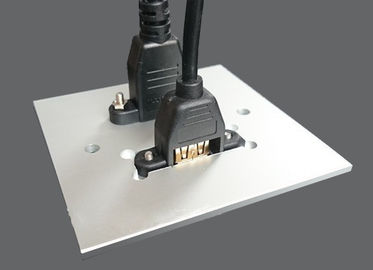 Aluminiumlegierungs-Wand-Platte HDMI u. USBs, elektrische Wandsteckdose für Hotel/Haupt