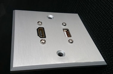 Aluminiumlegierungs-Wand-Platte HDMI u. USBs, elektrische Wandsteckdose für Hotel/Haupt