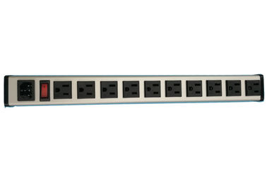 10 Way Rack Mount PDU Power Distribution Unit With Surge Protection Customized