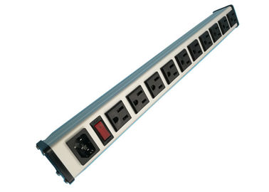 10 Möglichkeits-Gestell-Berg PDU-Stromverteiler mit dem Überspannungsschutz besonders angefertigt
