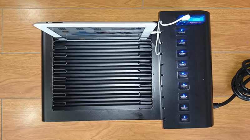 Hafen-Tischplatte USBs des Edelstahl-10 Ladestation für Elektronik/Ipad/Handy