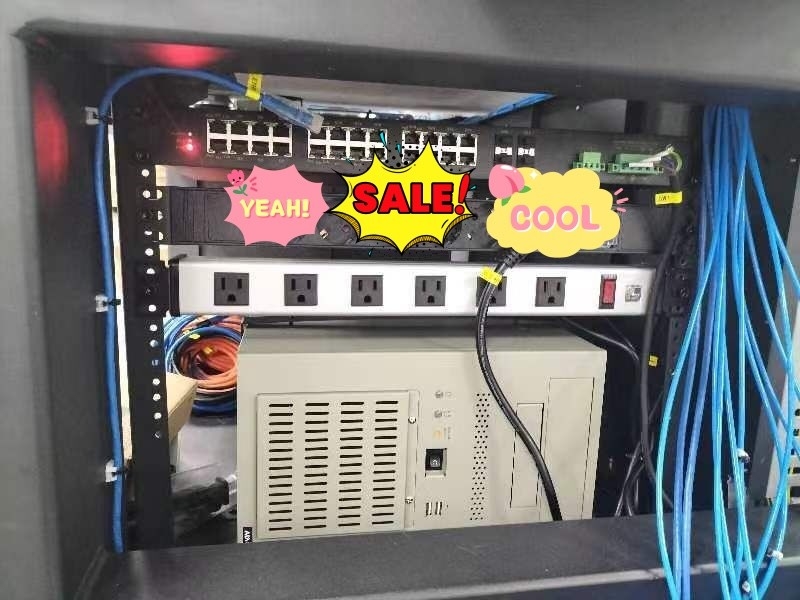 6 Wege Metall-Tabs Multi-Outlet Strom-Streifen mit 10' Verlängerung Kabel 14AWG NEMA 5-15P