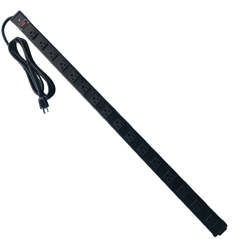 15A Nennstrom Mehrfach-Auslass-Stromanschluss mit 16 Jack Standard 3-Stift UL-Zulassung US-Steckdose
